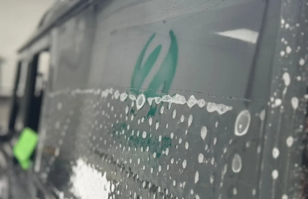 Side of Landrover Defender having PPF installed.