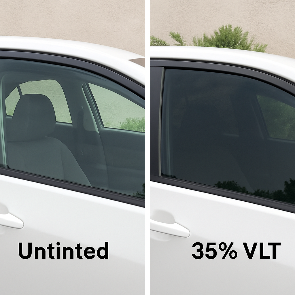 Tinted windows benefit.