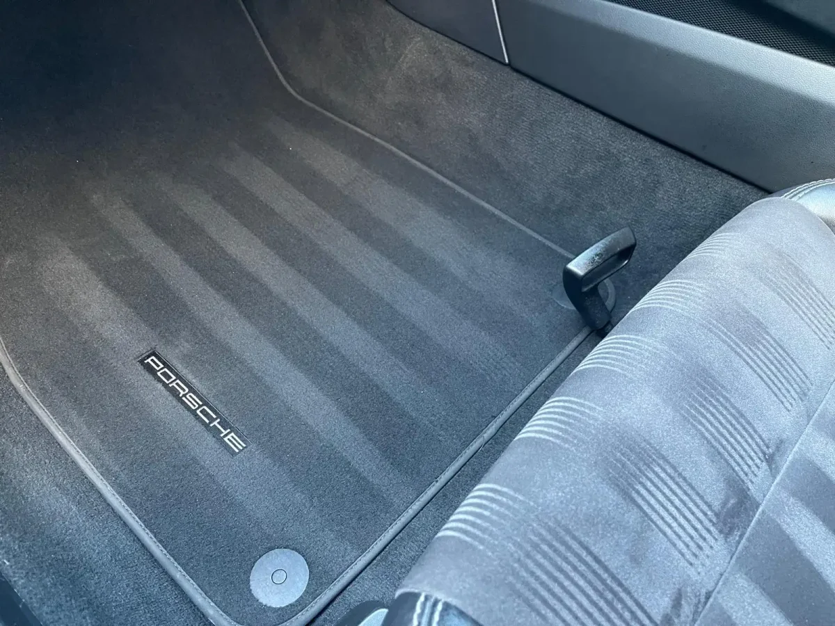 Interior detailing of Porsche GT3 with carpet lines.